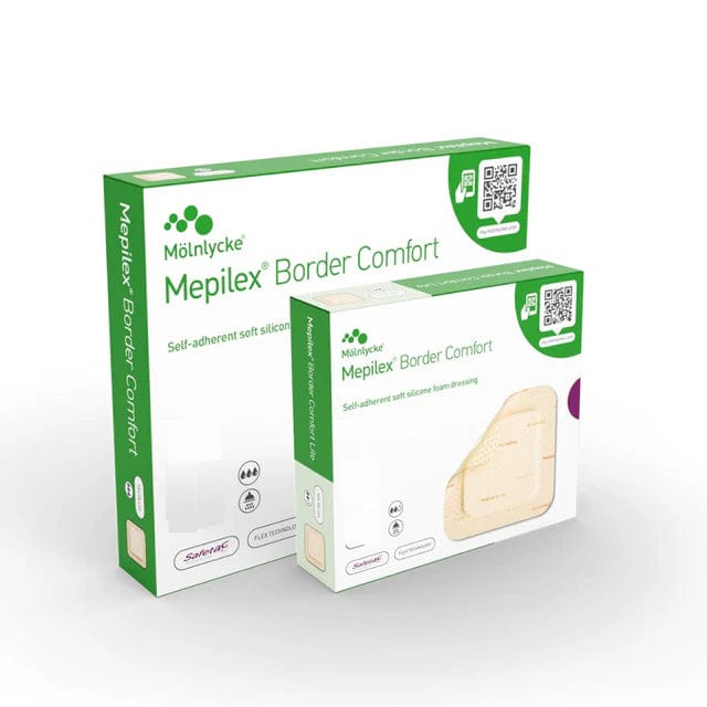 Mepilex Border Comfort Lite 7.5x7.5cm (10) First Aid