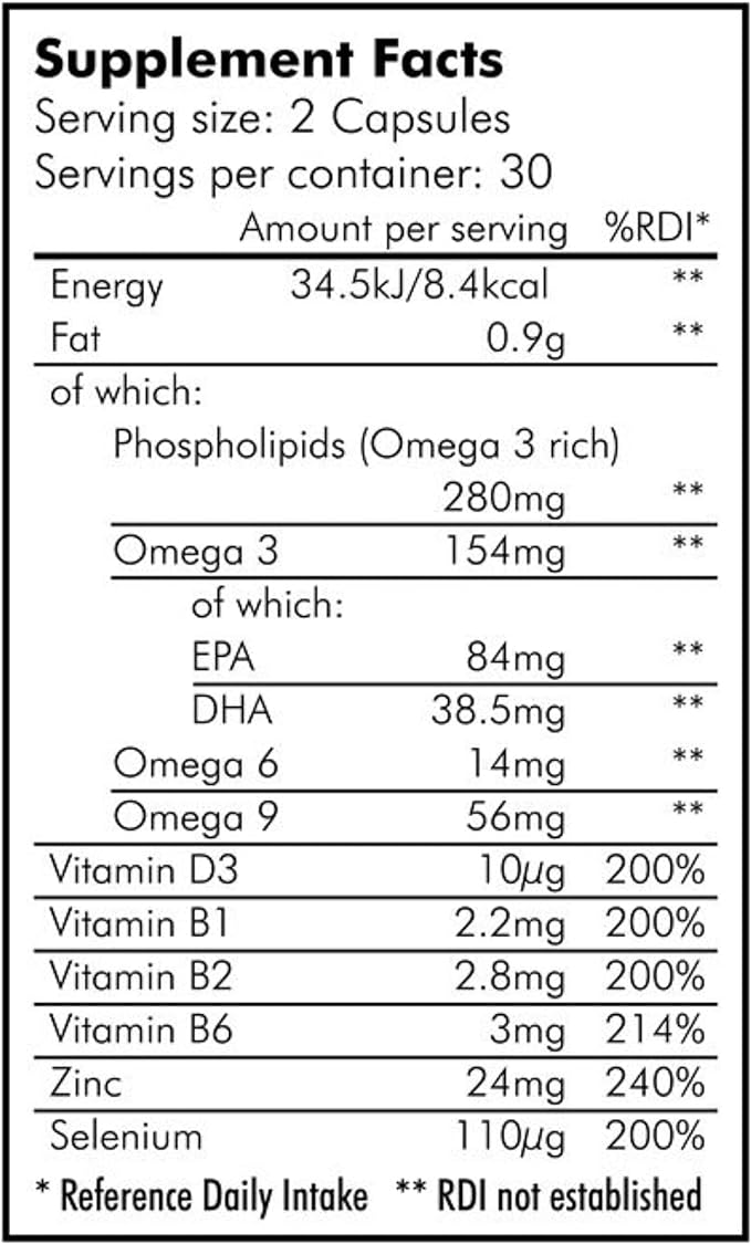 Cleanmarine Krill Oil for Men (60) Fish Oils