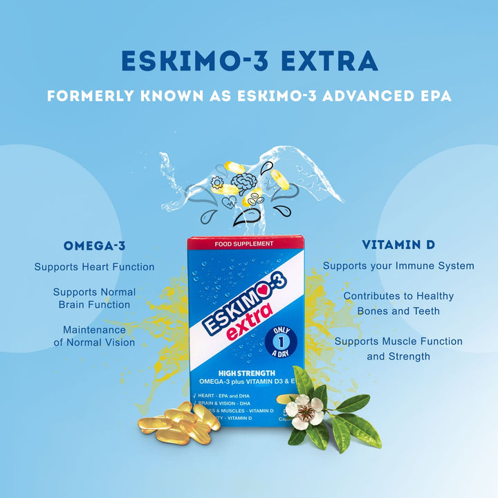 Eskimo 3 Extra with Vitamin D3 (50) Fish Oils