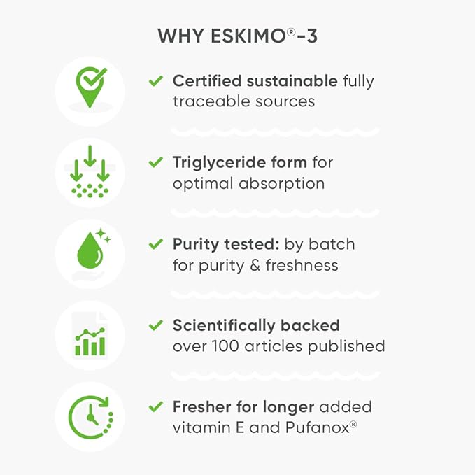 Eskimo 3 Omega Oil with Vitamin E Capsules (250) Fish Oils