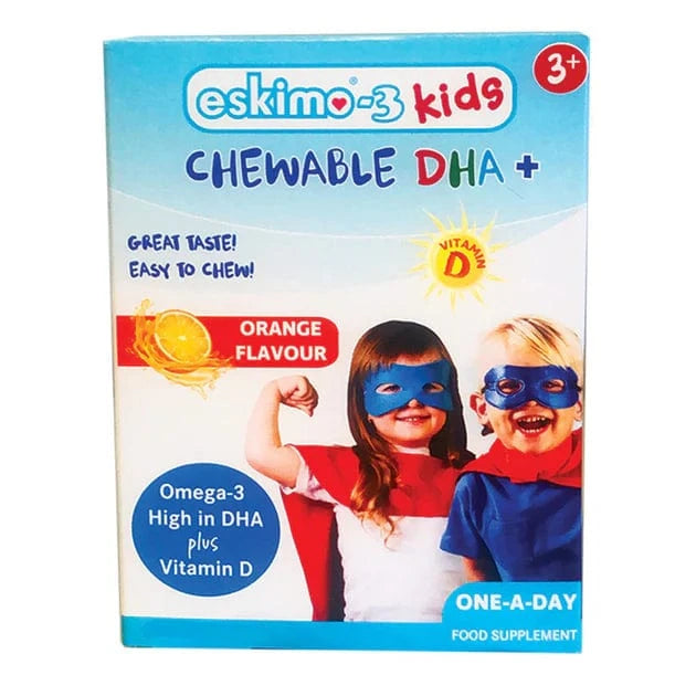 Eskimo Kids DHA Plus Omega 3 Chewable Tablets 54 Fish Oils Eskimo Kids DHA Plus Omega 3 Chewable Tablets 54