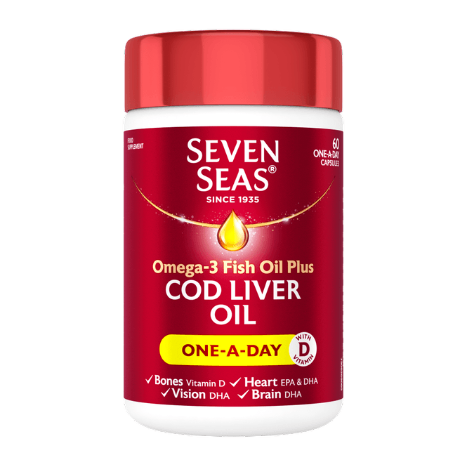 Seven Seas Cod Liver Oil One A Day 60 Capsules Fish Oils Seven Seas Cod Liver Oil One A Day 60 | Omega 3 Ireland