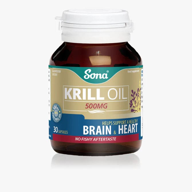 Sona Krill Oil 500mg Caps (30) Fish Oils