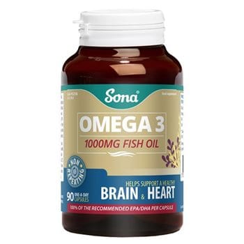 Sona Omega 3 Fish Oil 1000mg (90) Fish Oils