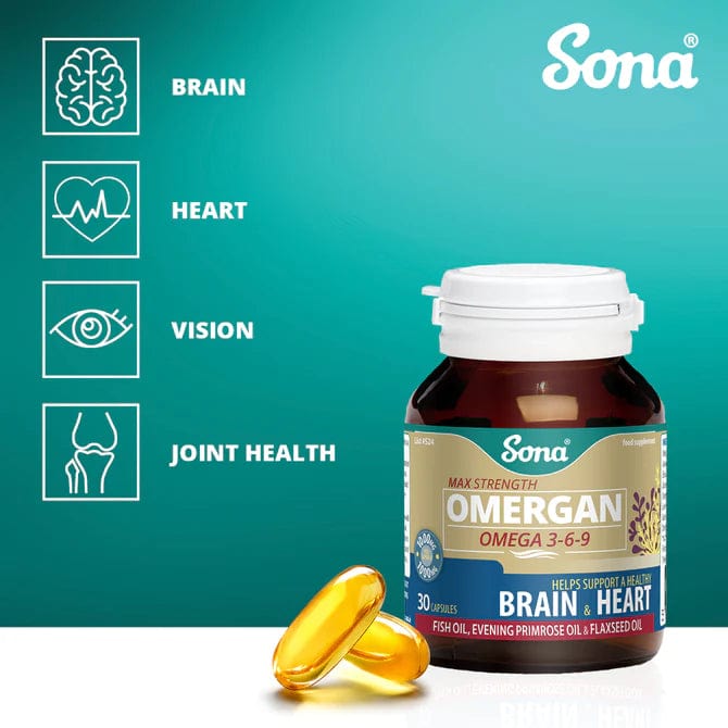 Sona Omergan Omega 3-6-9 (30) Fish Oils