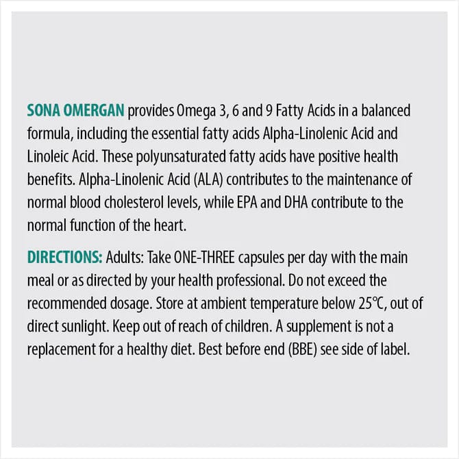 Sona Omergan Omega 3-6-9 (30) Fish Oils