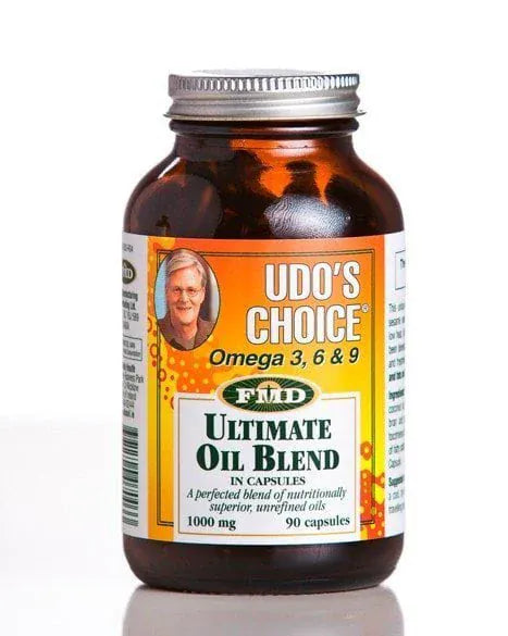 Udos Choice - Ultimate Oil Blend Capsules (90) Fish Oils Udo’s Choice Ultimate Oil Blend Capsules 90 Ireland | Omega 3 6 9 Supplement