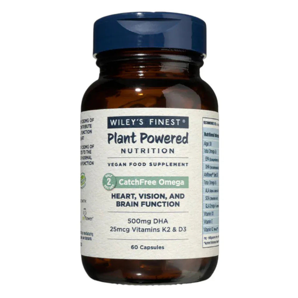 Wiley's Finest Catch-Free Omega-3 60 Softgels Fish Oils Wiley's Finest Catch-Free Omega-3 60 Softgels | Vegan DHA Omega