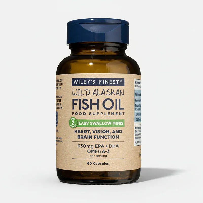 Wiley's Finest Easy Swallow Minis 60 Softgels Fish Oils Wiley's Finest Easy Swallow Minis 60 Softgels | Omega-3 Fish Oil