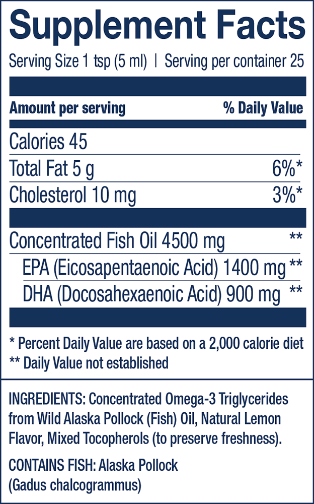 Wiley's Finest Peak Omega 3 Wild Alaskan Fish Oil Liquid (250ml) Fish Oils