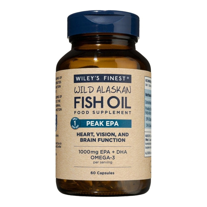 Wiley’s Finest Wild Alaskan Fish Oil ~ Peak EPA (60) Fish Oils