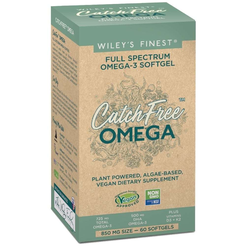 Wileys Finest Catch Free Omega 3 60 Softgels Fish Oils