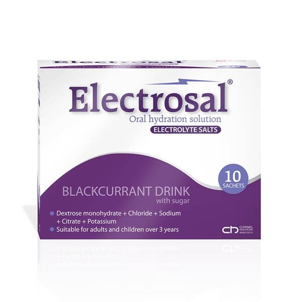 Electrosal Oral Hydration Solution Blackcurrant 10 Fitness &amp; Nutrition
