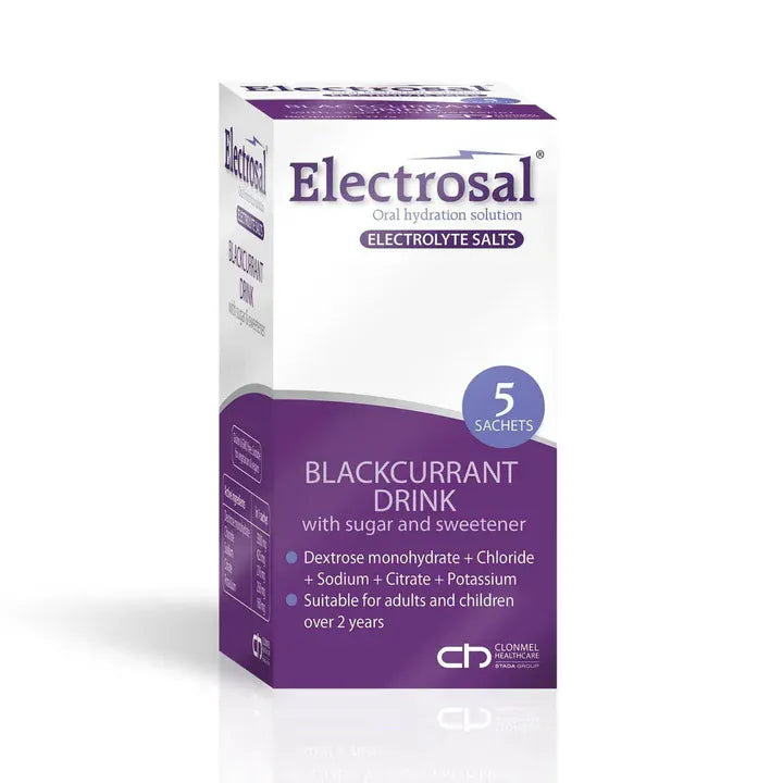 Electrosal Oral Hydration Solution Blackcurrant 5s Fitness & Nutrition Electrosal Oral Hydration Solution Blackcurrant 5s