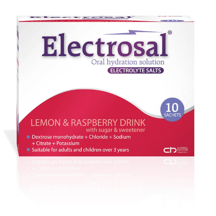 Electrosal Oral Hydration Solution Lemon &amp; Raspberry 10 Fitness &amp; Nutrition