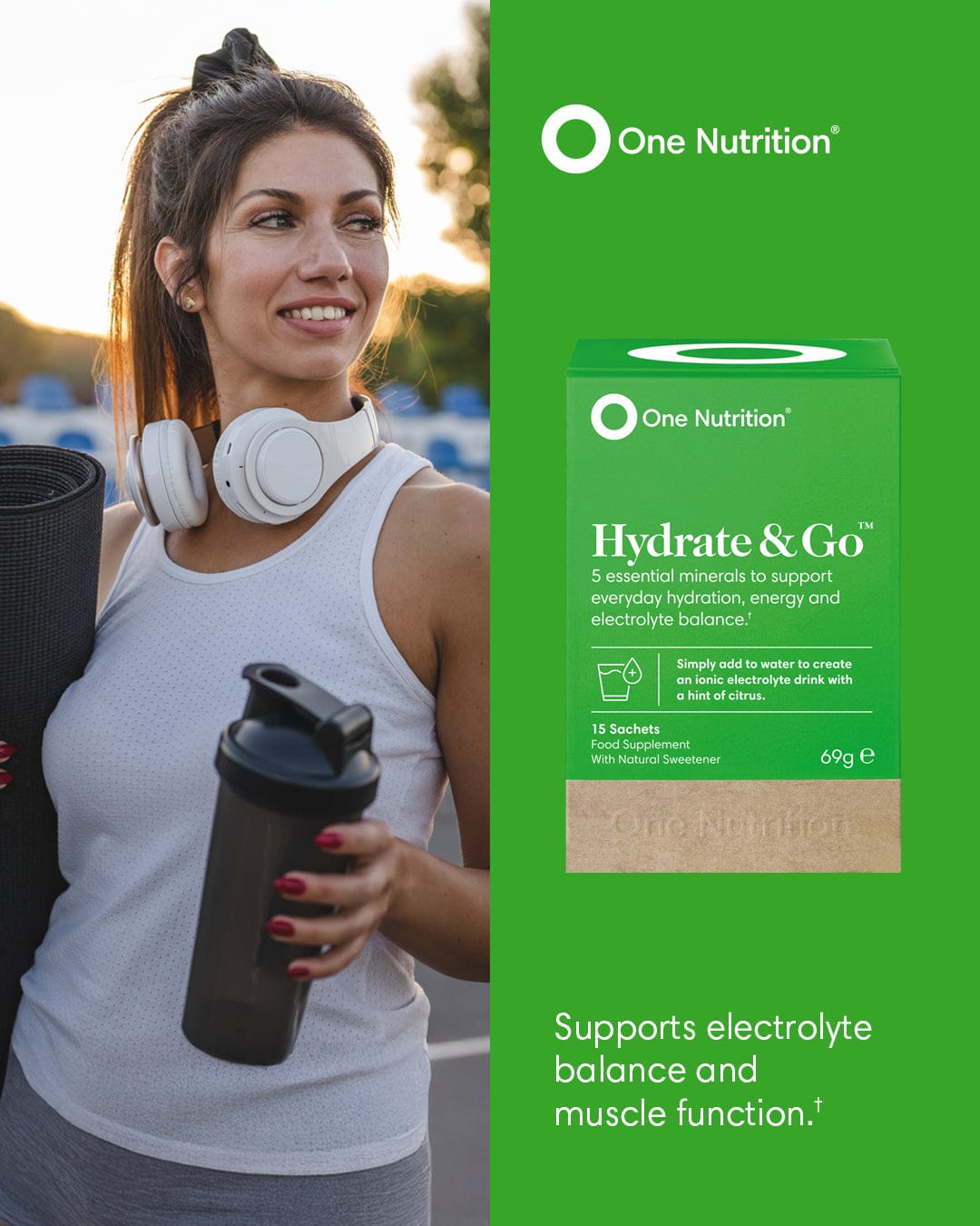 One Nutrition Hydrate &amp; Go 15s Fitness &amp; Nutrition One Nutrition Hydrate &amp; Go 15s