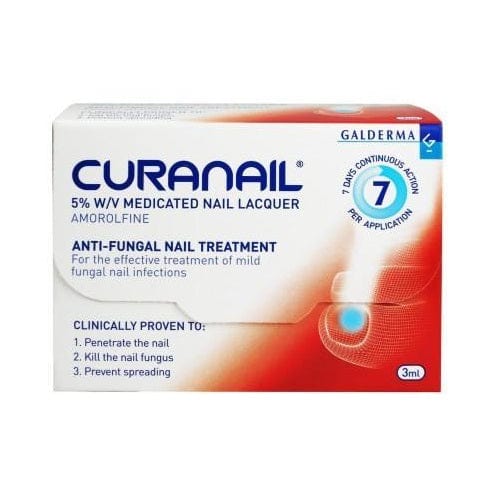 Curanail Amorolfine 5% w/v Medicated Nail Lacquer (2.5ml) Footcare