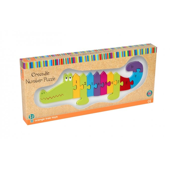 Crocodile Number Puzzle Toy~ 12 months + For Children