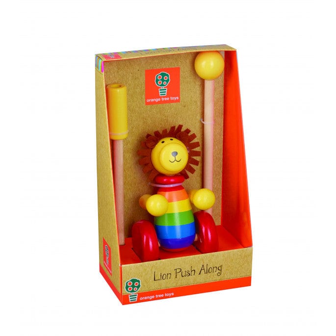 Orange Tree Toys - Lion Push Along Toy For Children