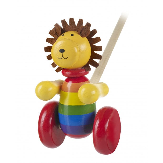 Orange Tree Toys - Lion Push Along Toy For Children