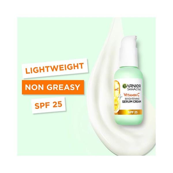 Garnier SkinActive Vitamin C 2in1 Brightening Serum Cream SPF 25 50ml Garnier SkinActive Vitamin C 2in1 Brightening Serum Cream SPF 25 50ml