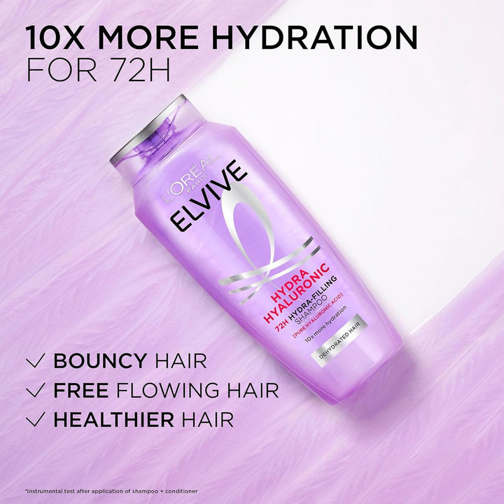 L'Oréal Elvive Hydra Hyaluronic Moisture Boosting Shampoo 700ml Hair Care L'Oréal Elvive Hydra Hyaluronic Moisture Boosting Shampoo 700ml