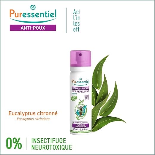 Puressentiel Headlice Repellent Spray 75ml Hair Care Puressentiel Headlice Repellent Spray 75ml