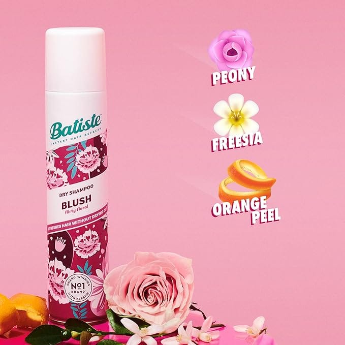 Batiste Dry Shampoo Blush 200ml Haircare Batiste Dry Shampoo Blush 200ml – Refresh Hair Instantly