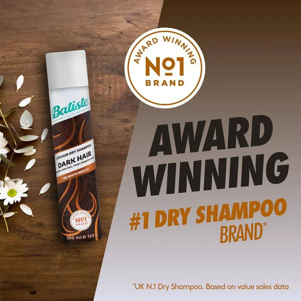 Batiste Dry Shampoo Dark Hair 200ml Haircare Batiste Dry Shampoo Dark Hair 200ml