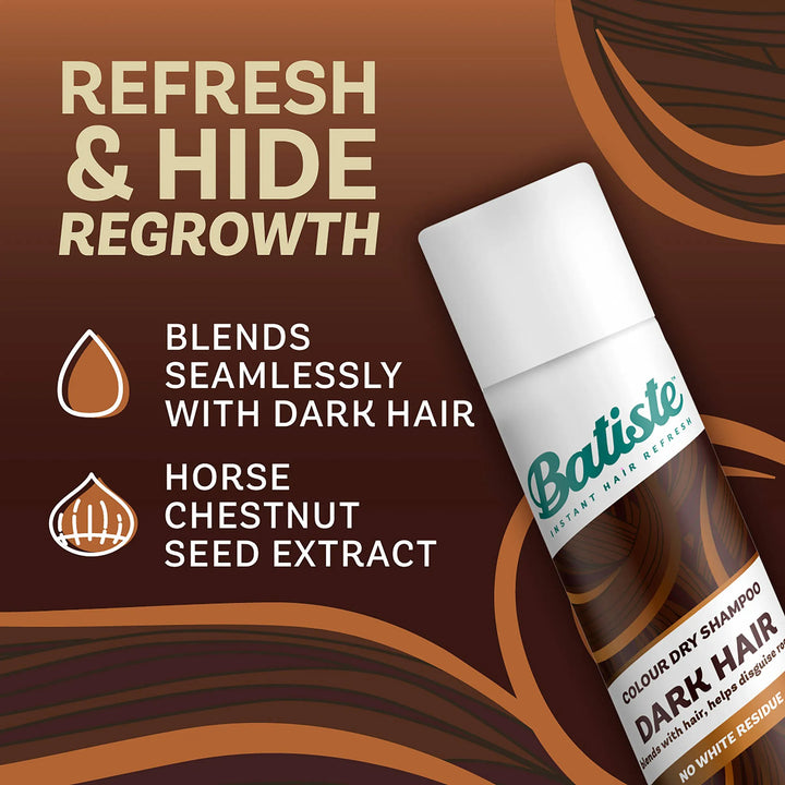 Batiste Dry Shampoo Dark Hair 200ml Haircare Batiste Dry Shampoo Dark Hair 200ml