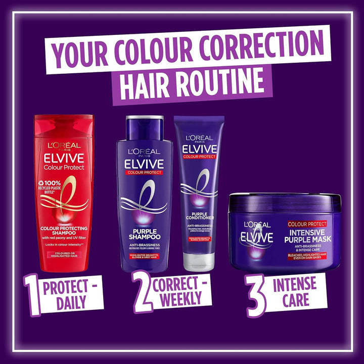L'Oreal Elvive Colour Protect Purple Conditioner 150ml HAIRCARE L'Oreal Elvive Colour Protect Purple Conditioner 150ml