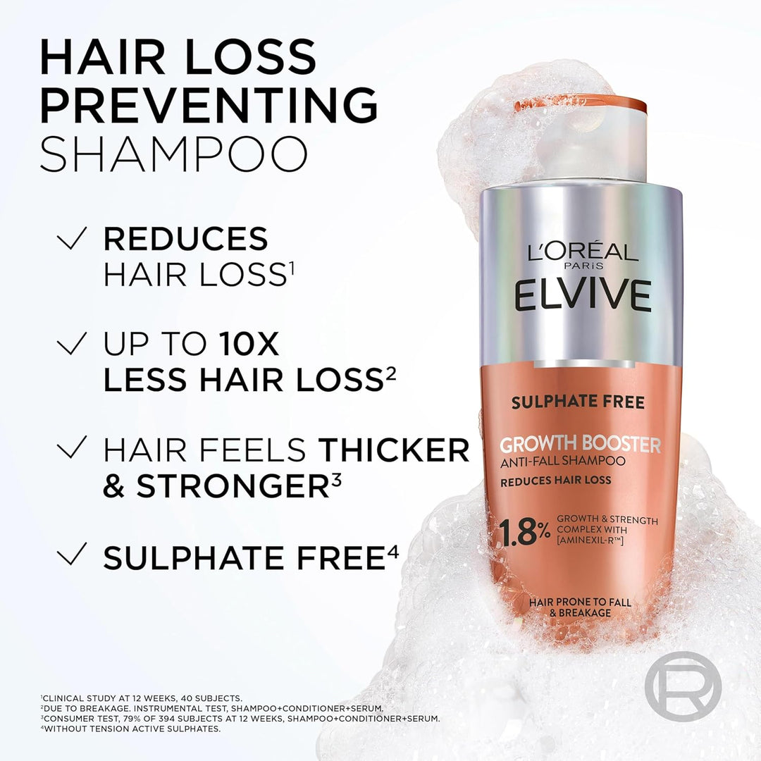 L'Oreal Elvive Hair Growth Booster Shampoo 200ml Haircare L'Oreal Elvive Hair Growth Booster Shampoo 200ml