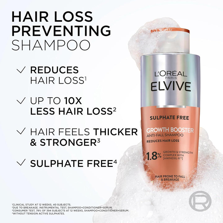 L'Oreal Elvive Hair Growth Booster Shampoo 200ml Haircare L'Oreal Elvive Hair Growth Booster Shampoo 200ml