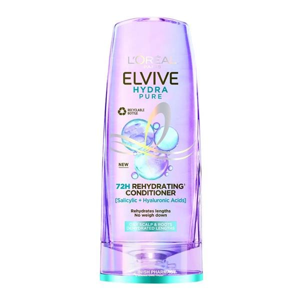 L'Oreal Elvive Hydra Pure 72h Rehydrating Conditioner 300ml HAIRCARE L'Oreal Elvive Hydra Pure 72h Rehydrating Conditioner 300ml