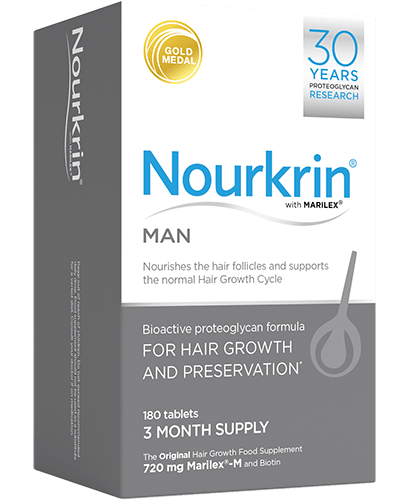 Nourkrin Man - 3 Months Supply (180) FREE Shampoo & Conditioner Haircare