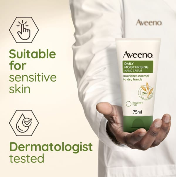 Aveeno Daily Moisturising Hand Cream 75ml Hands and Nails Aveeno Daily Moisturising Hand Cream 75ml | Hand Cream Ireland
