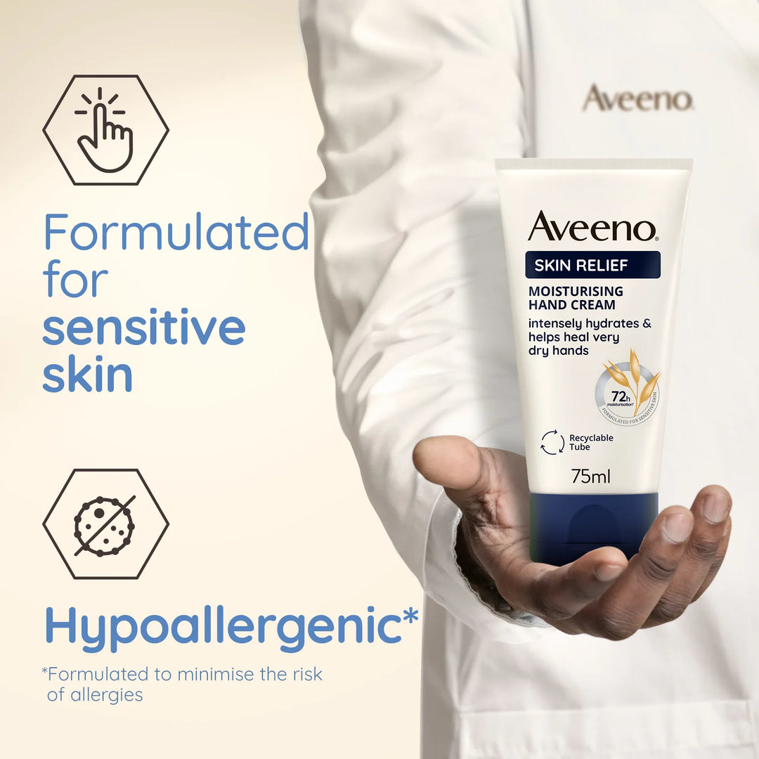 Aveeno Skin Relief Hand Cream 75ml Hands and Nails Aveeno Skin Relief Hand Cream 75ml | Hand Cream Ireland