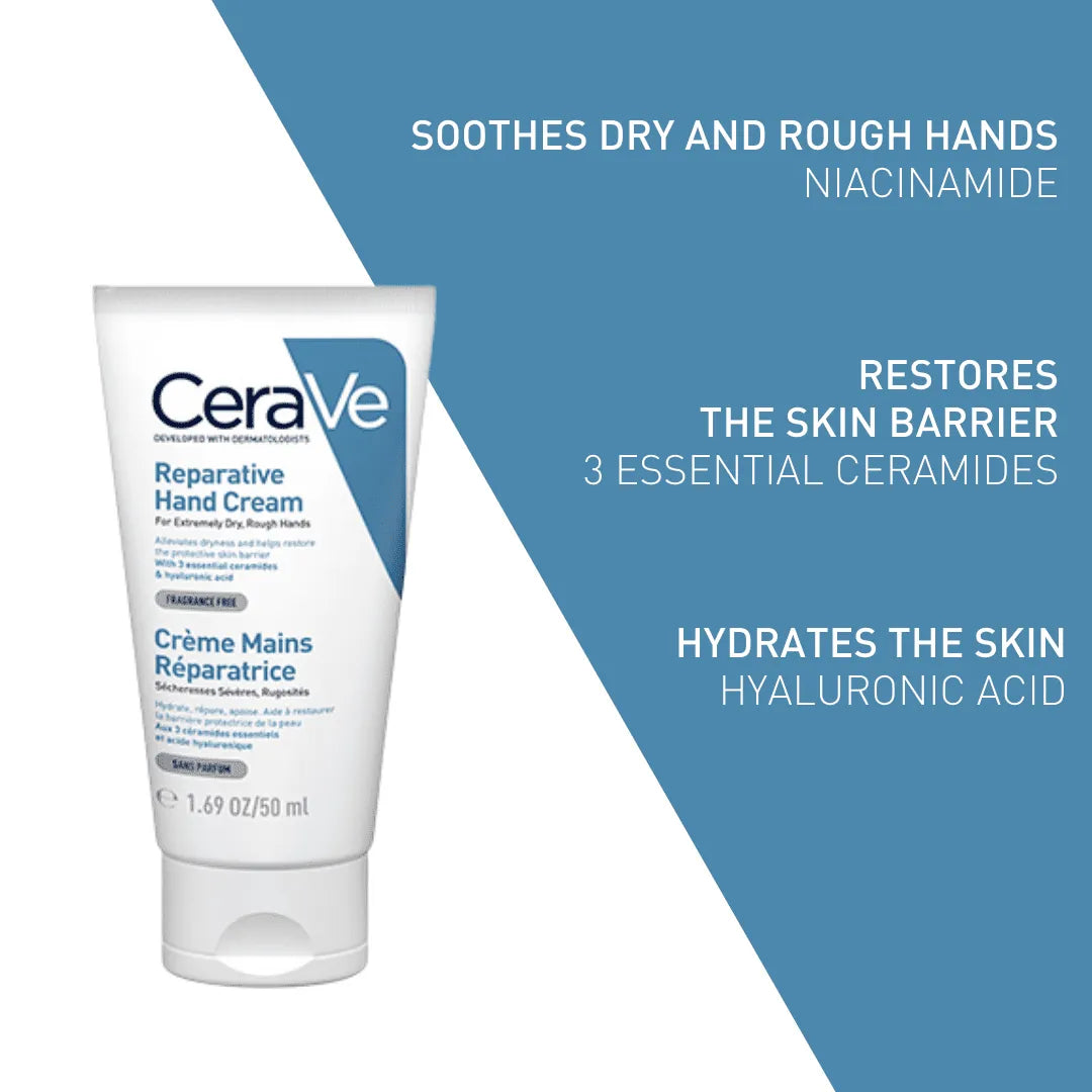 CeraVe Reparative Hand Cream 50ml Hands and Nails CeraVe Reparative Hand Cream 50ml | Hand Cream Ireland