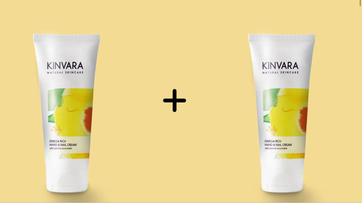 Kinvara Omega Rich Hand & Nail Cream Duo 2x60ml Hands and Nails Kinvara Omega Rich Hand & Nail Cream (60ml) - Natural Skincare