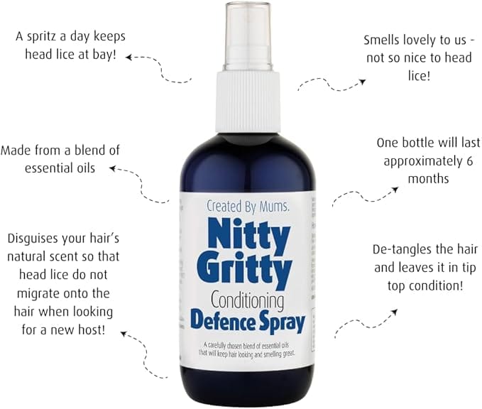 Nitty Gritty Conditioning Defence Spray 250ml Head Lice Nitty Gritty Conditioning Defence Spray 250ml | Family Hair Defence Ireland