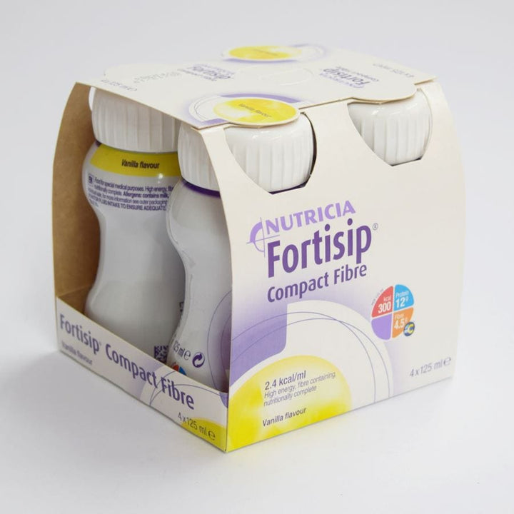 Fortisip Compact Fibre - Vanilla (4x125ml) Health Food