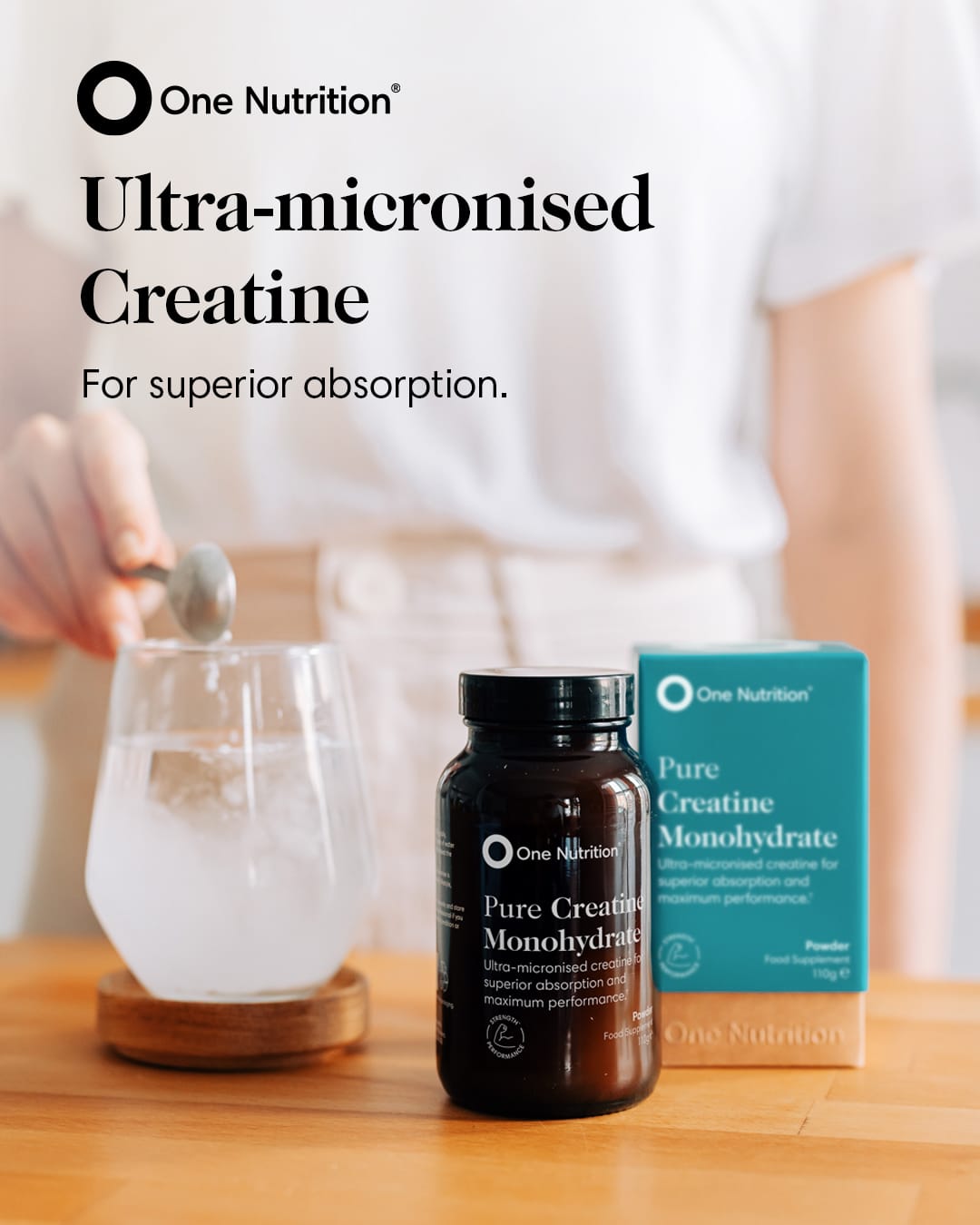 One Nutrition Pure Creatine Monohydrate Powder 110g Health Food One Nutrition Pure Creatine Monohydrate Powder 110g