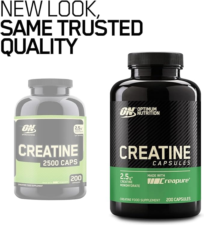 Optimum Nutrition Creatine Unflavoured 2500mg (200caps) Health Food