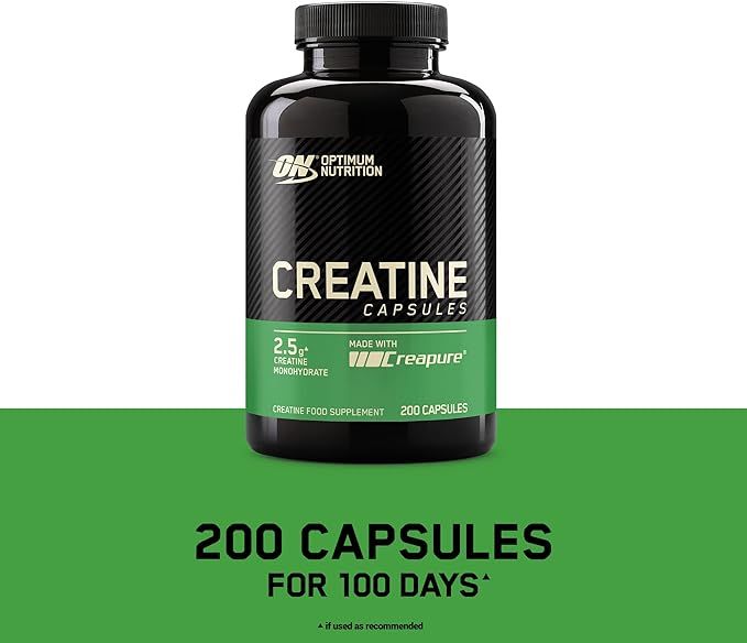 Optimum Nutrition Creatine Unflavoured 2500mg (200caps) Health Food