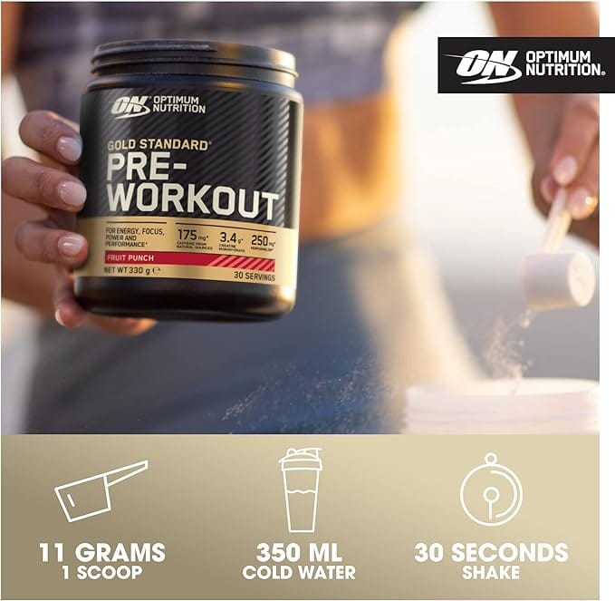 Optimum Nutrition Gold Standard Pre-WorkOut Fruit Punch (330g) Health Food