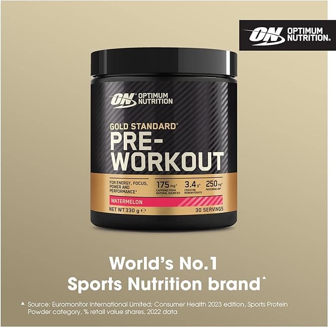 Optima Watermelon Optimum Nutrition Gold Standard Pre-Workout Watermelon 330g | Energy ...