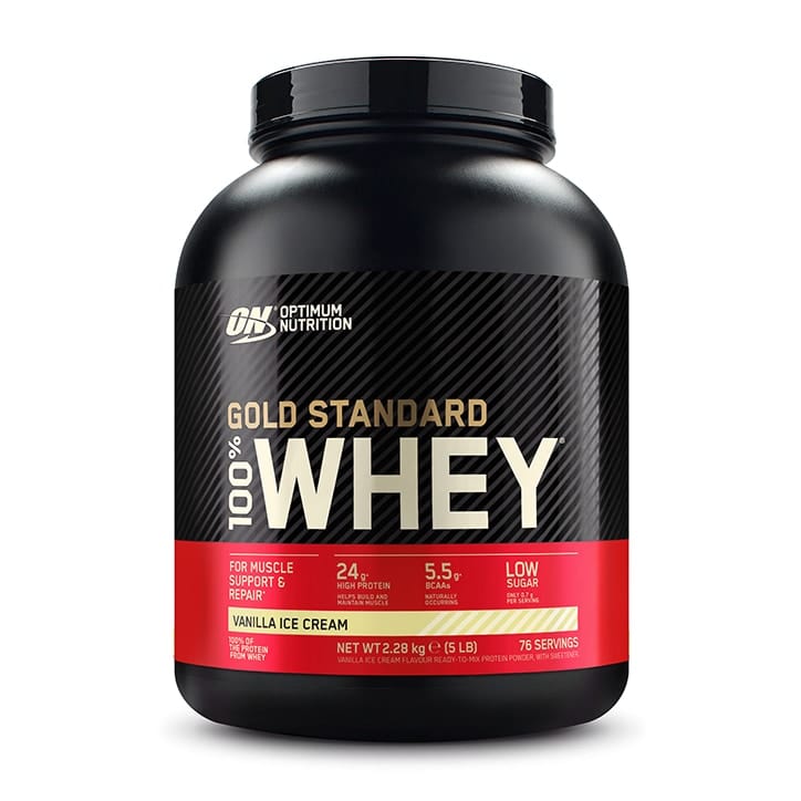 Optimum Nutrition Gold Standard Whey Protein 2.28kg Vanilla Ice Cream Health Food