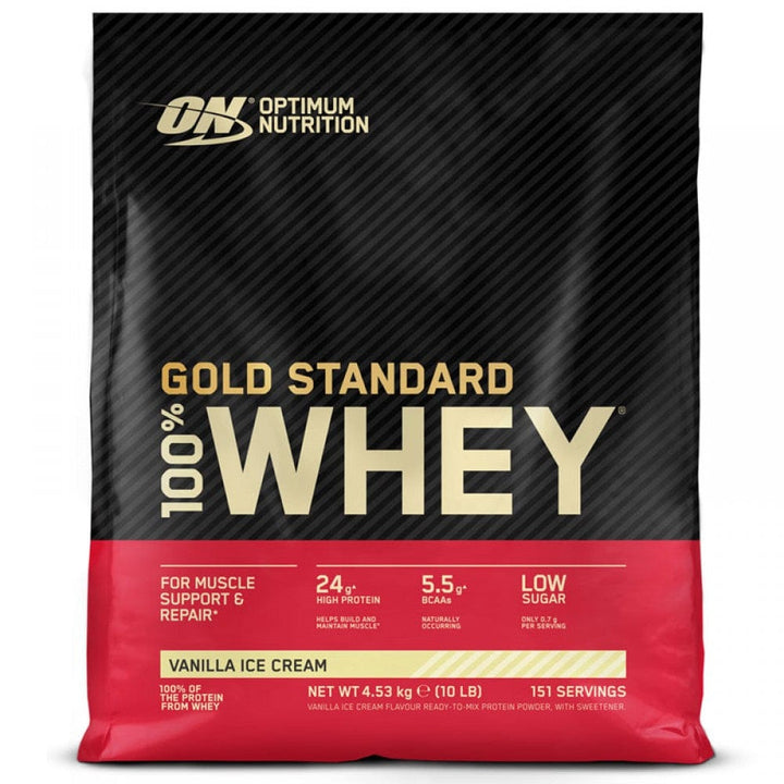 Optimum Nutrition Gold Standard Whey Protein 4.53kg Vanilla Health Food