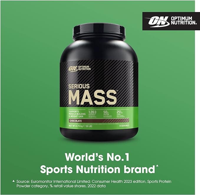 Optimum Nutrition Serious Mass Chocolate 2.73kg Health Food