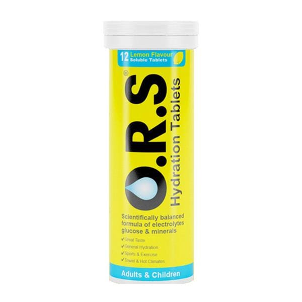 ORS Hydration Tablets Lemon (12) Health Food ORS Hydration Tablets Lemon (12)